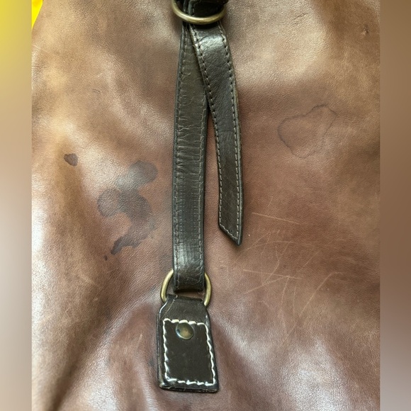 JOHN VARAVATOS Italian Leather Messenger Bag - Picture 11 of 16